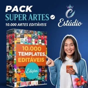 PACK 10K ARTES EDITAVEIS NO CANVA
