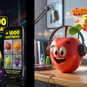 1000 VIDEOS DE FRUTAS FALANTES + BRINDES