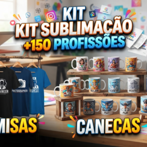 KIT ESTAMPAS +150 PROFISSOES
