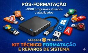 KIT TECNICO FORMATAÇAO E REPAROS DE SISTEMA
