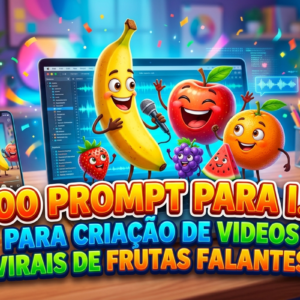 100 PROMPT DE COMANDOS PARA CRIAR VIDEOS DE FRUTAS
