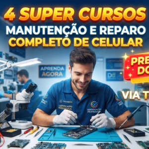 4 SUPER CURSOS - MANUTENÇAO E REPARO CELULAR